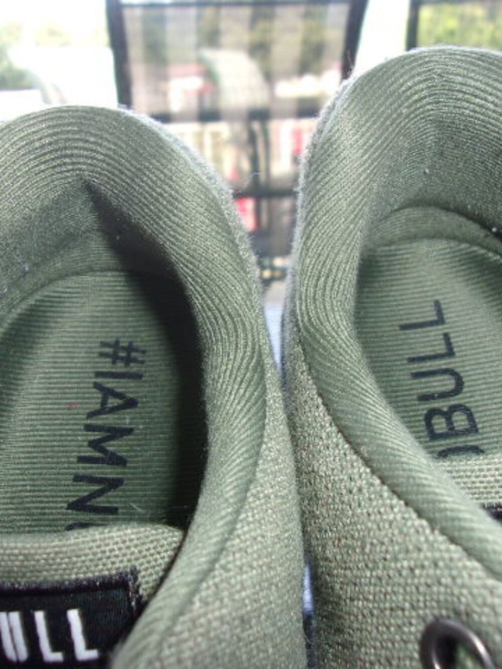 S-208 NOBULL CANVAS TRAINERS IN MOSS GREEN - Picture 8 of 12